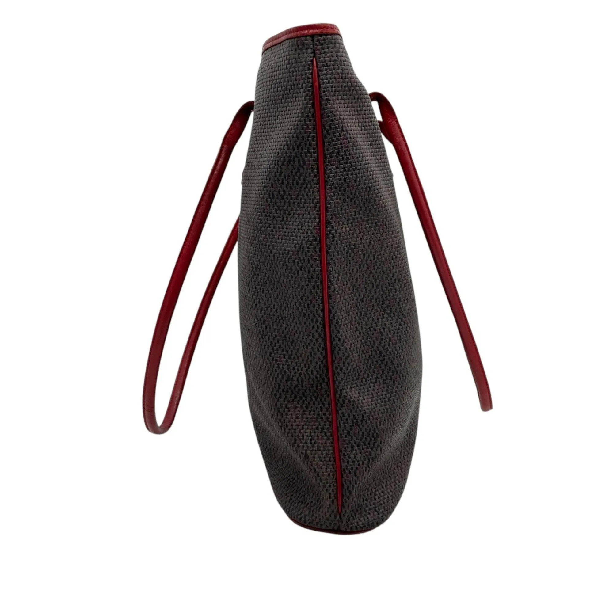 Saint Laurent  Color Straw Leather Tote Bag (Pre-Owned)