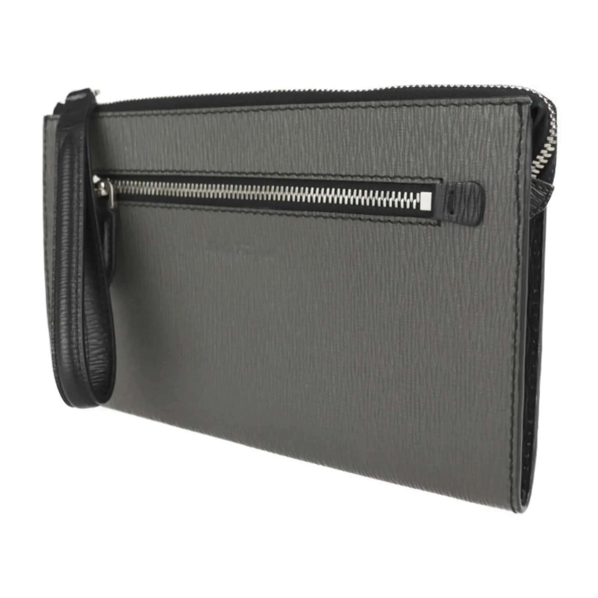 Salvatore Ferragamo    Leather Clutch Bag (Pre-Owned)