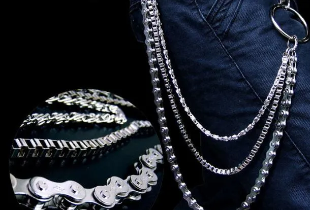 silver biker trucker punk hook wallet Chain for chain wallet biker wallet trucker wallet