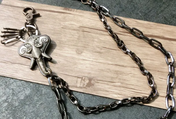 Sliver biker trucker punk elephant hook wallet Chain for chain wallet biker wallet trucker wallet