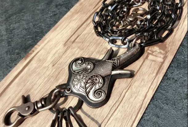 Sliver biker trucker punk elephant hook wallet Chain for chain wallet biker wallet trucker wallet