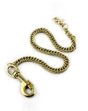 Solid Brass Wallet Chain Cool Punk Rock Biker Trucker Wallet Chain Trucker Wallet Chain for Men