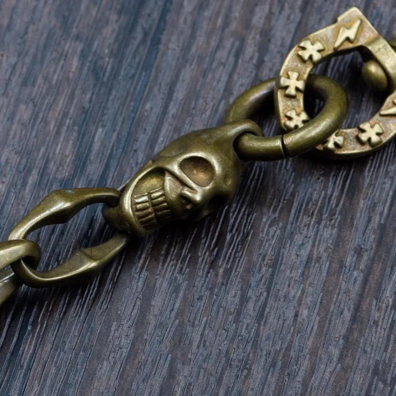 Solid Men's Handmade Horseshoe Buckle Key Chain Pants Chains Biker Wallet Chain For Men