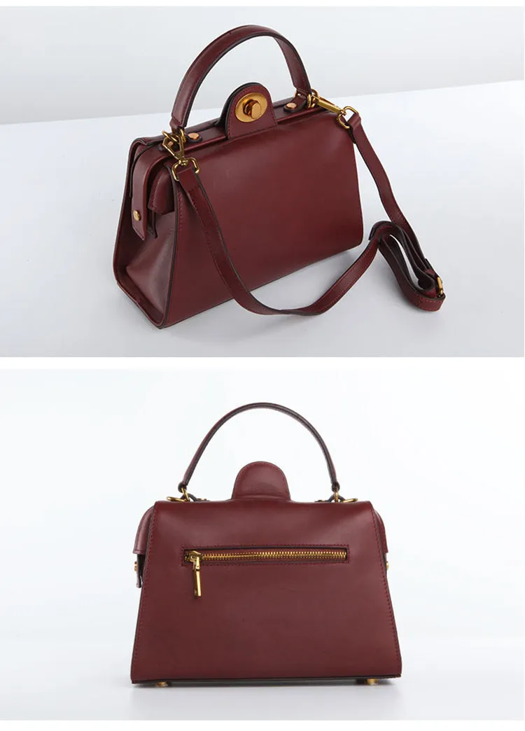 Stylish LEATHER WOMEN Doctor Handbag SHOULDER BAG Crossbody Purse FOR WOMEN