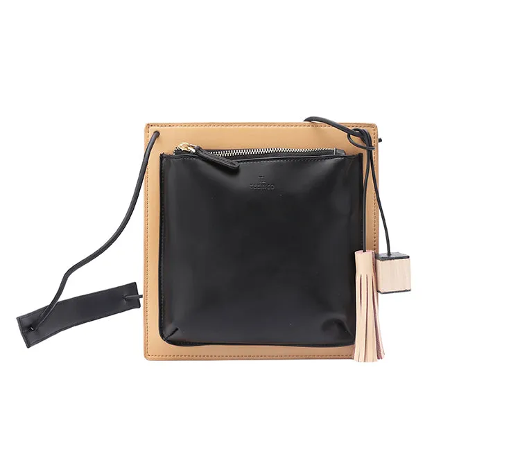 Stylish LEATHER WOMENs Square SHOULDER Bag Crossbody BAG Purses FOR WOMEN