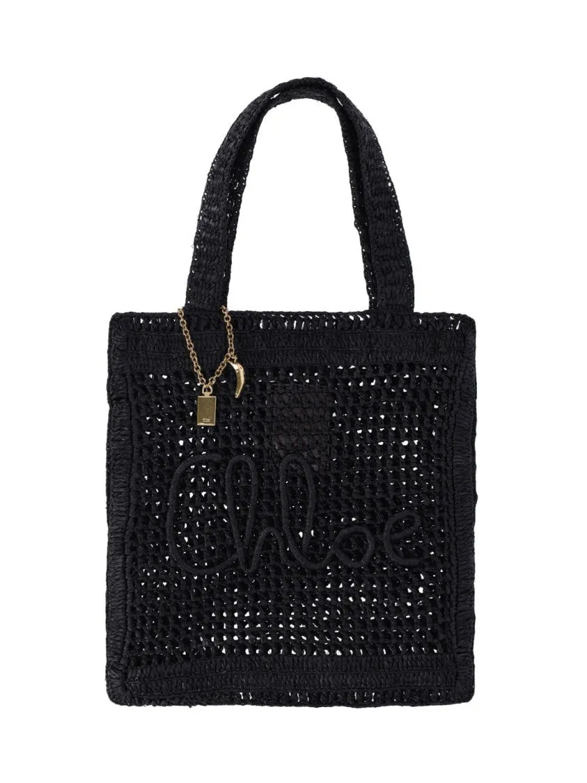 Summer Banana" Tote Bag  Black