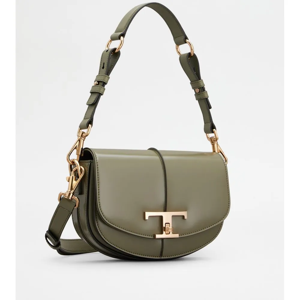 T Timeless Shoulder Bag in Leather Mini