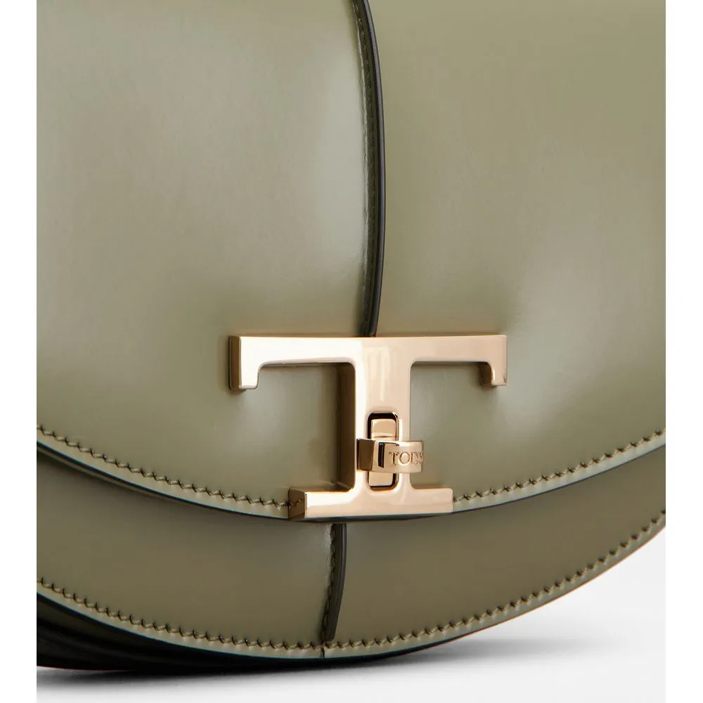 T Timeless Shoulder Bag in Leather Mini