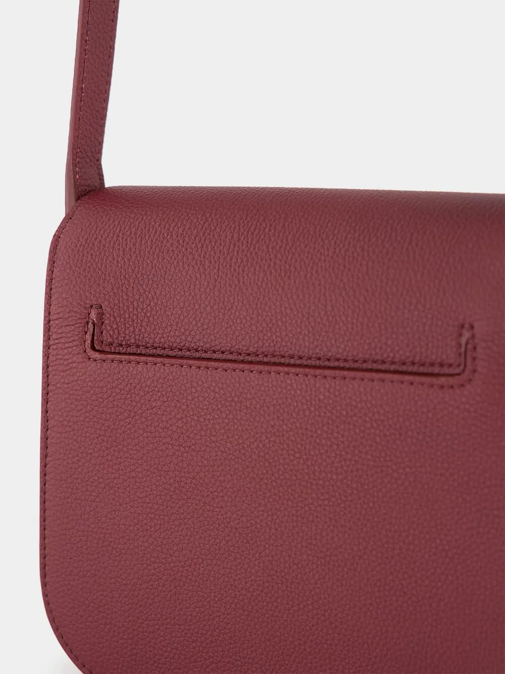 Tara Mini Crossbody in Red Plum Leather