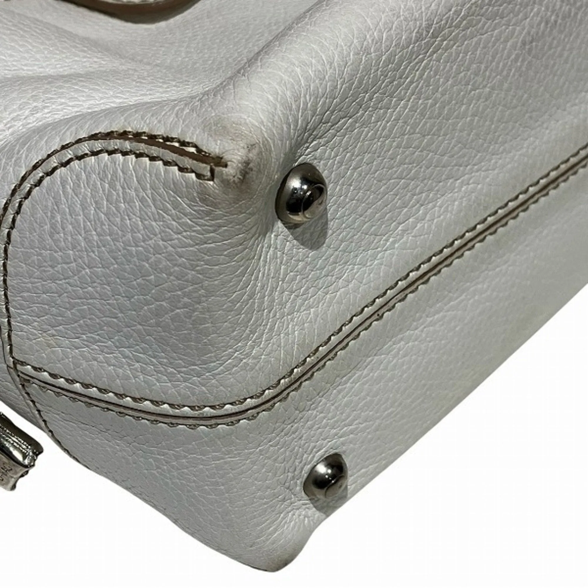 Tod's Leather Shoulder Bag Tote Bag (Pre-Owned)