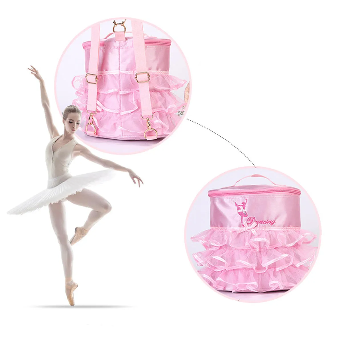 Tutu Dress Dance Backpack with Key Chain