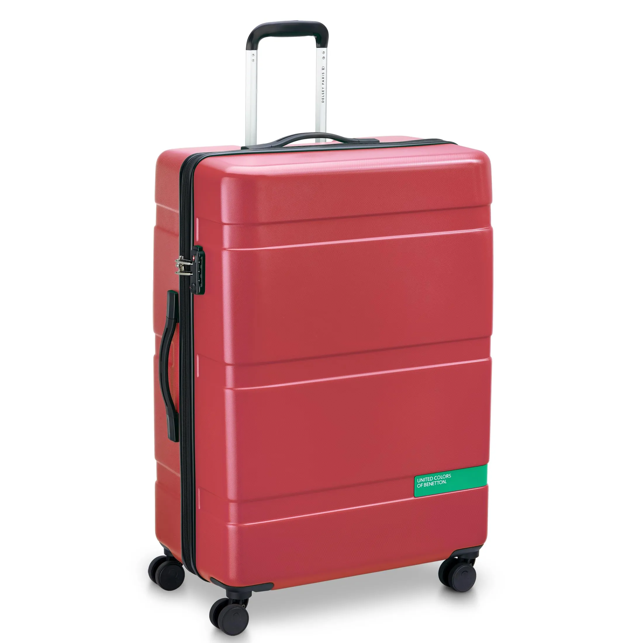 United Colors of Benetton Now Hardside Luggage with Spinner Wheels (3 Piece Set 19/23/27 Inch)