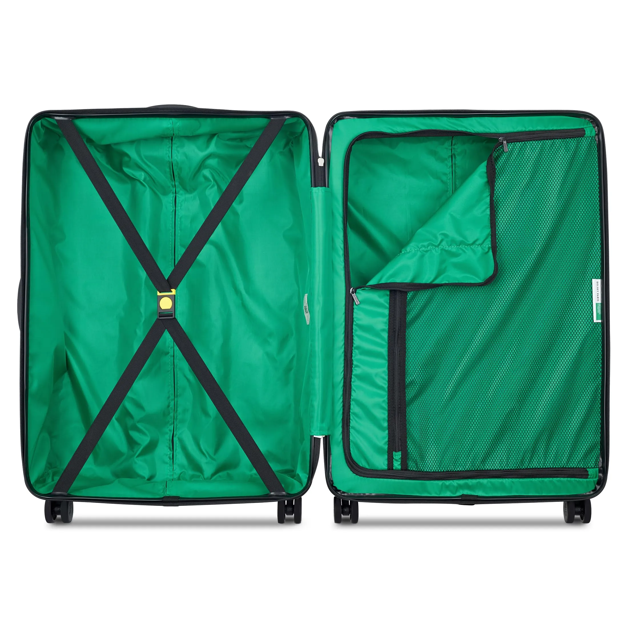 United Colors of Benetton Now Hardside Luggage with Spinner Wheels (3 Piece Set 19/23/27 Inch)