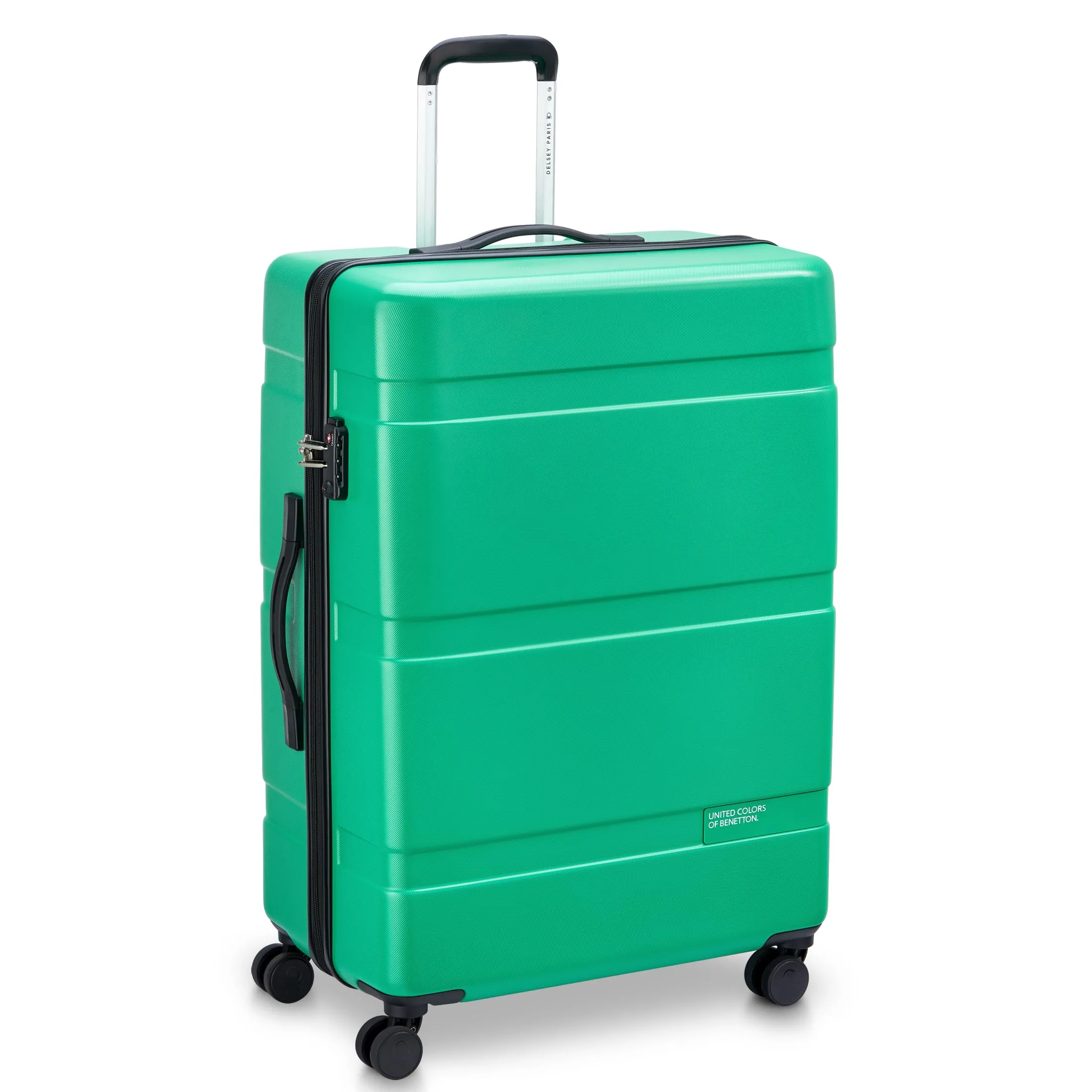 United Colors of Benetton Now Hardside Luggage with Spinner Wheels (3 Piece Set 19/23/27 Inch)