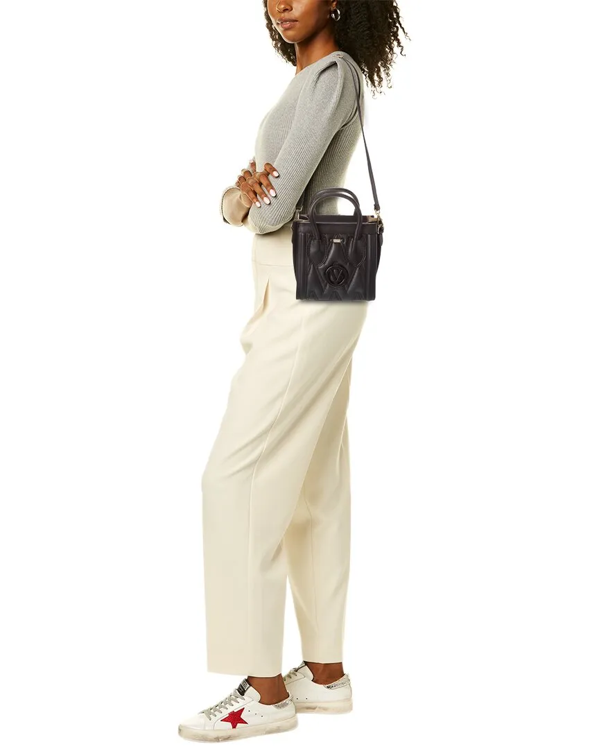 Valentino by Mario Valentino Eva Diamond Leather Tote