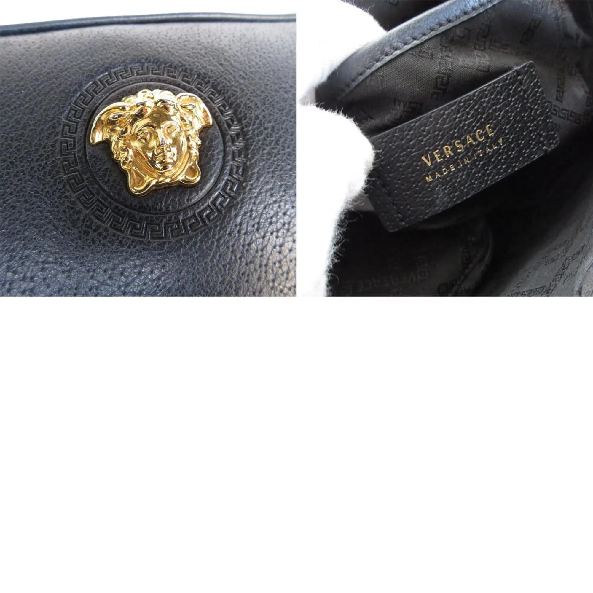Versace Leather Clutch Bag (Pre-Owned)
