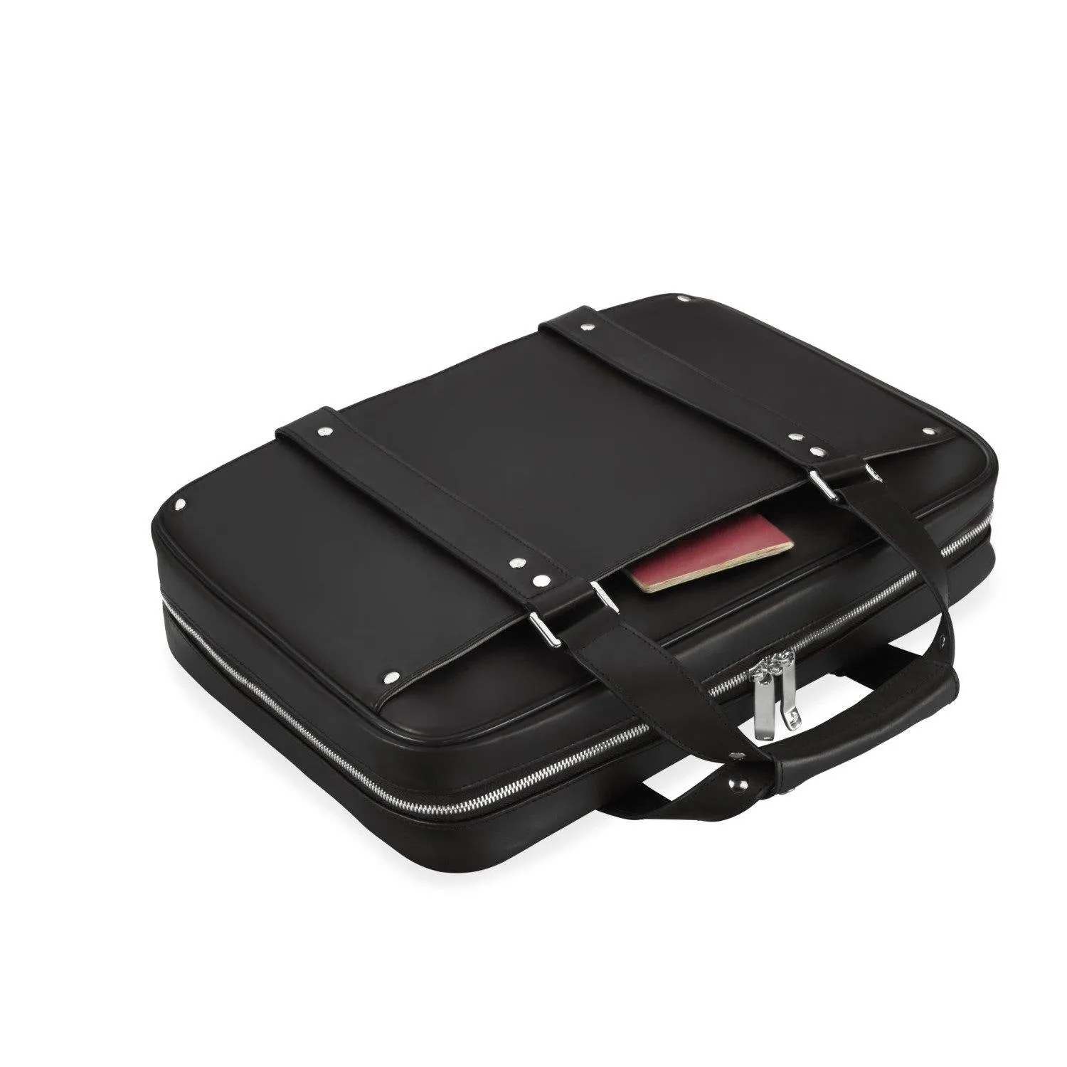 Vocier 2-Piece Travel Set Leather Briefcase & Dopp Kit