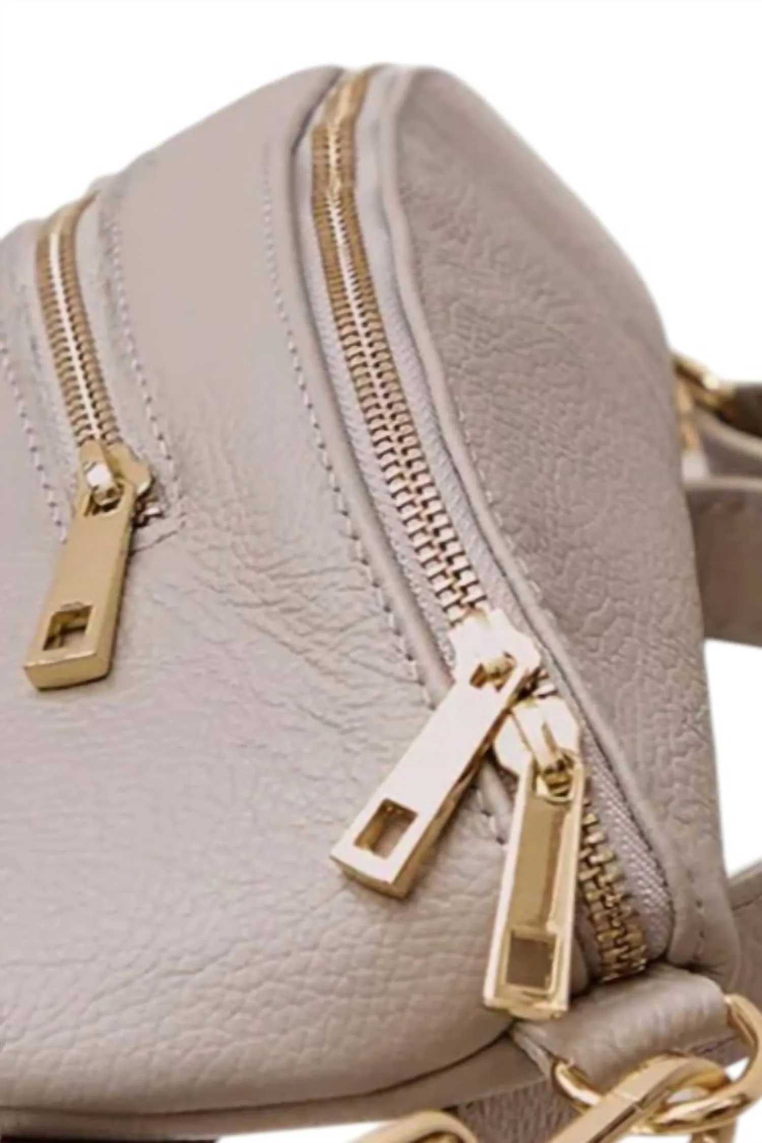Women Susina Leather Bum Bag In Gray