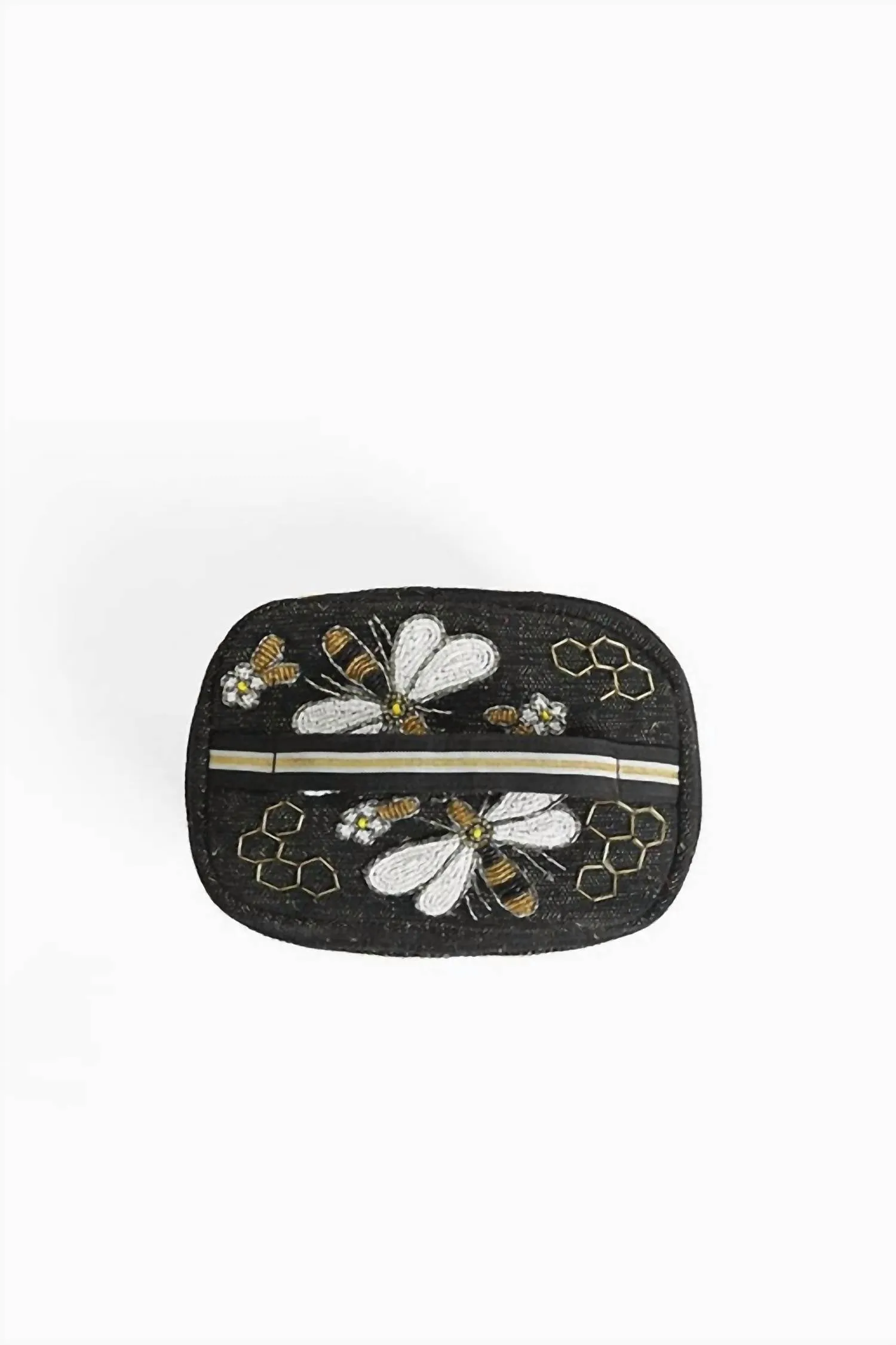 Women's Bee Brave Travel Make Up Bag In Black