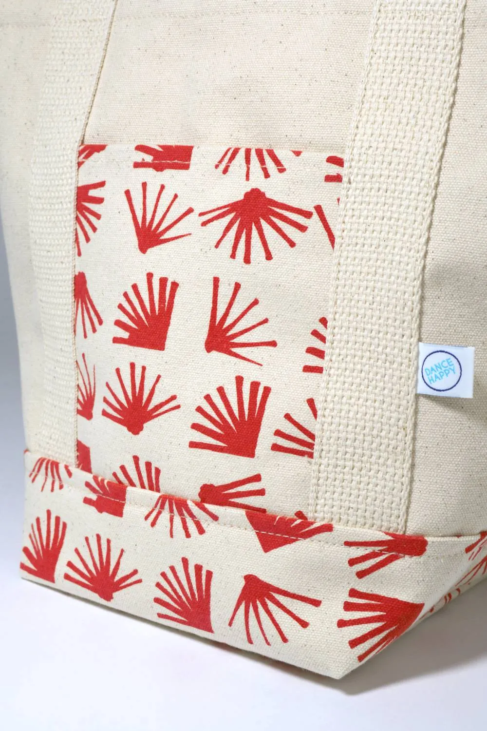 Women's Ginkgo Mini Tote Bag In Ivory/red