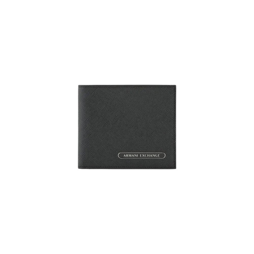 Armani Exchange Black Leather Wallet