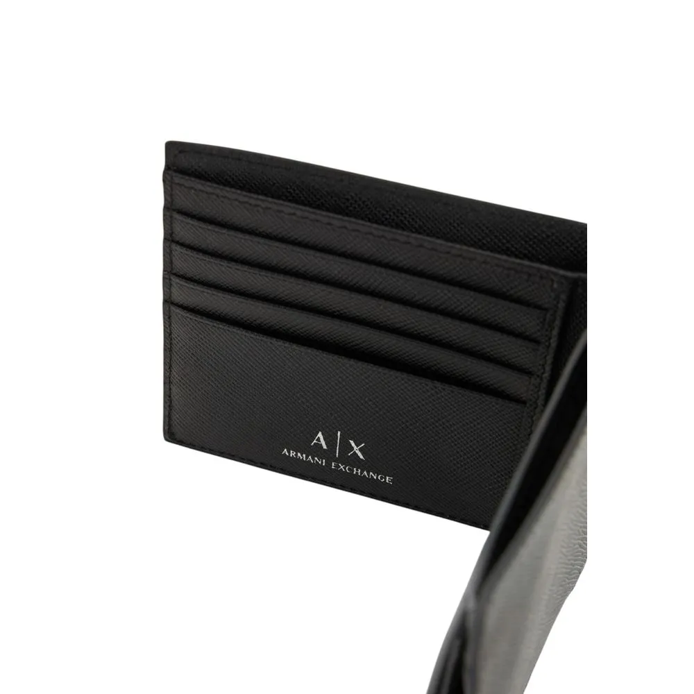 Armani Exchange Black Leather Wallet