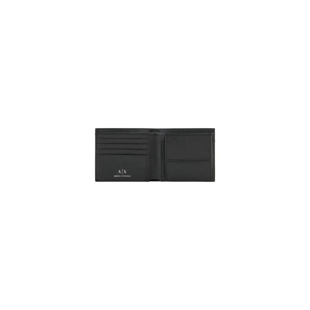 Armani Exchange Black Leather Wallet