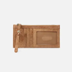 Carte Card Case In Buffed Leather - Whiskey
