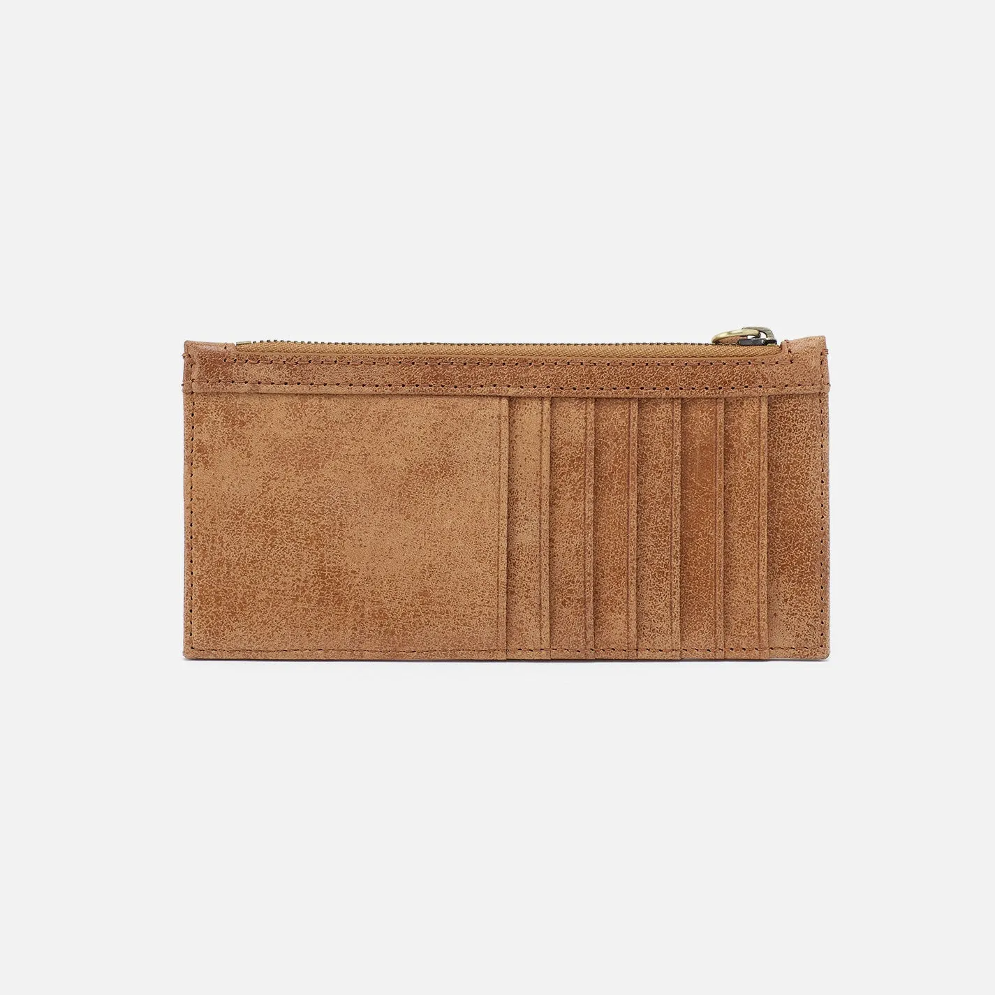Carte Card Case In Buffed Leather - Whiskey
