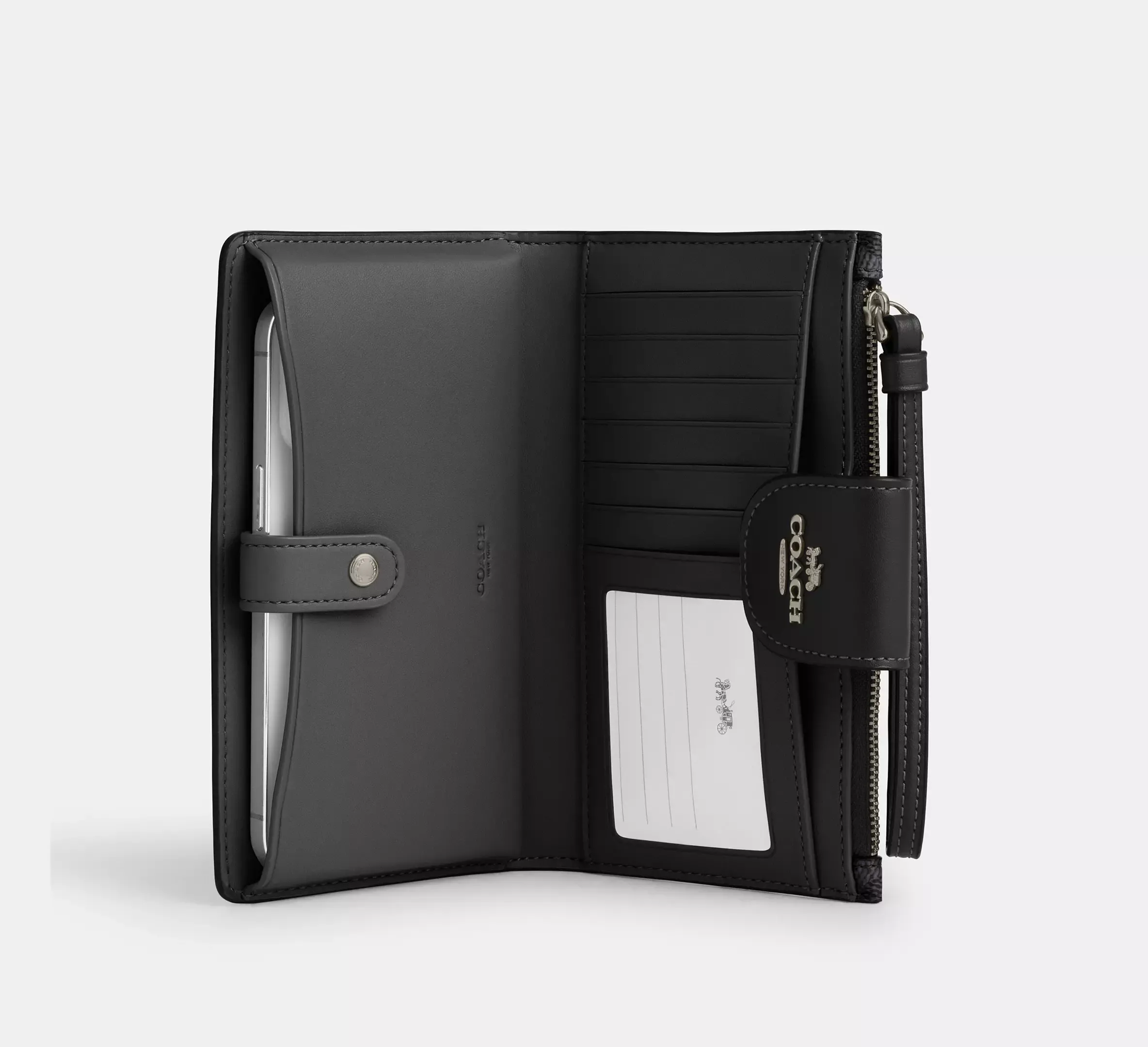 C.O.A.C.H Tech Phone Wallet In Colorblock Signature Canvas