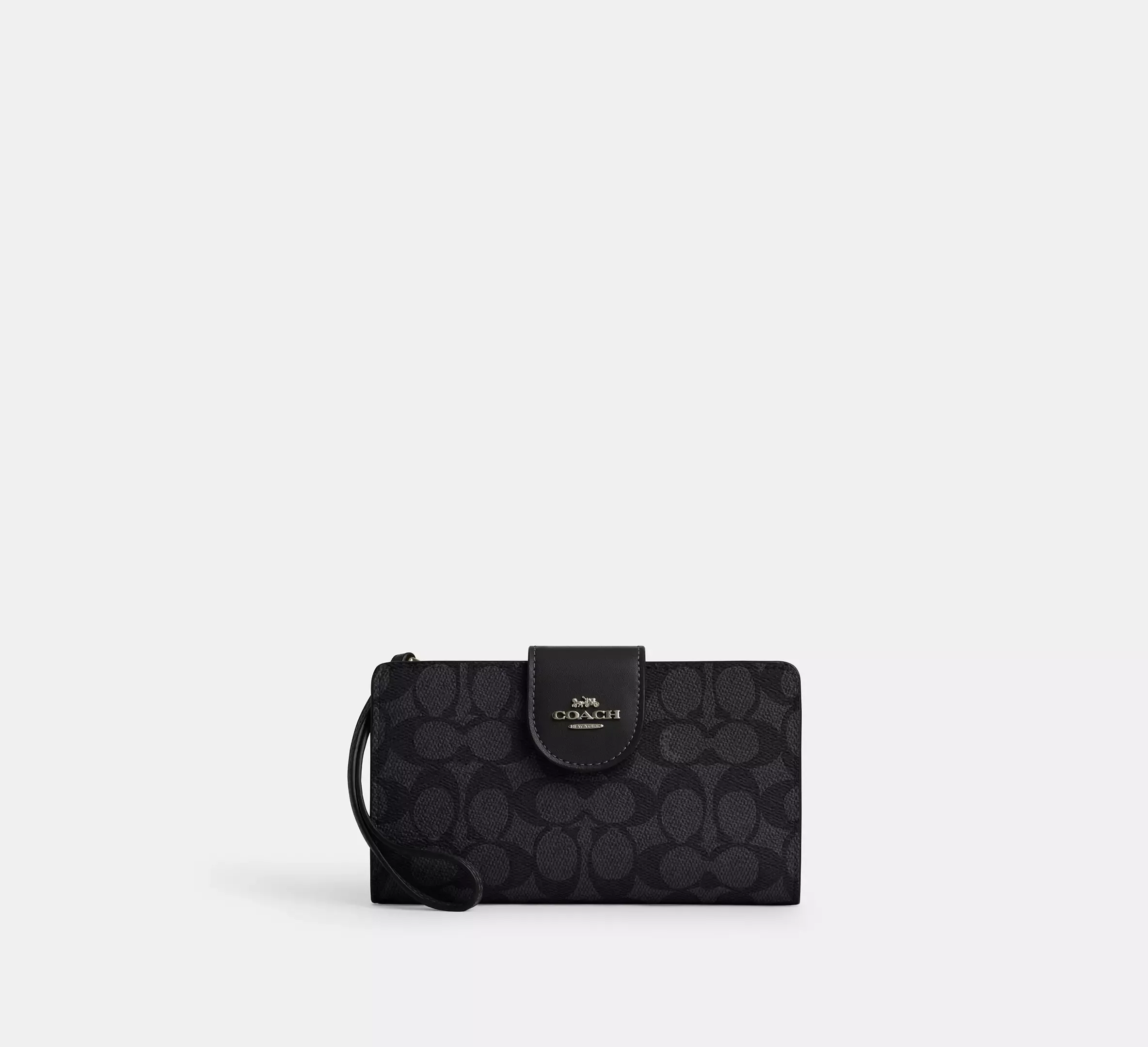 C.O.A.C.H Tech Phone Wallet In Colorblock Signature Canvas