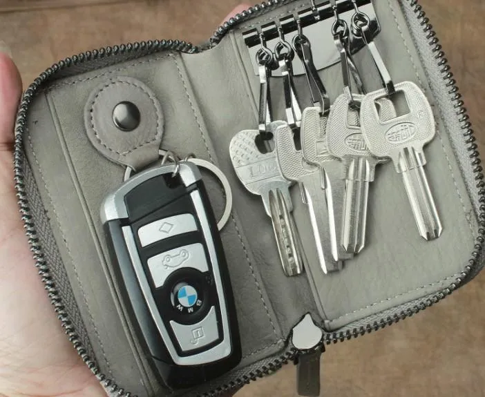 Cool Leather Aztec Designed Mens Car Key Key Wallet Small Key Holders for Men