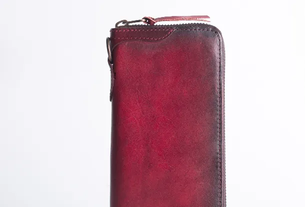 Cool Leather Biker Chain Wallet Mens Vintage Biker Long Zip Wallet for Men
