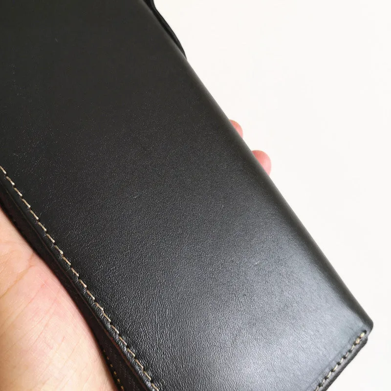 Cool Leather Biker Chain Wallet Mens Vintage Biker Long Zip Wallet for Men