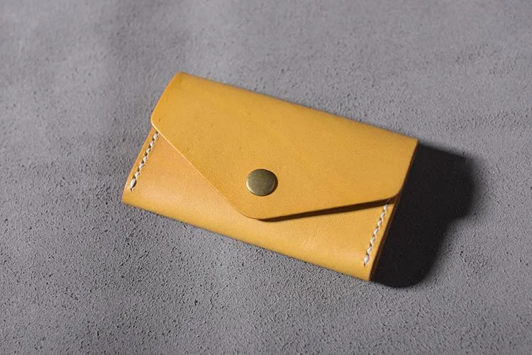 Cool Leather Mens billfold Wallet Card Holder Small Card Slim Wallet for Men