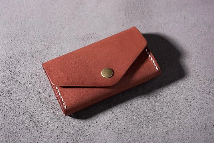 Cool Leather Mens billfold Wallet Card Holder Small Card Slim Wallet for Men