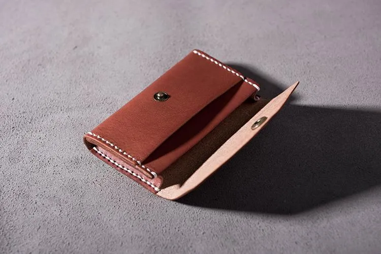 Cool Leather Mens billfold Wallet Card Holder Small Card Slim Wallet for Men