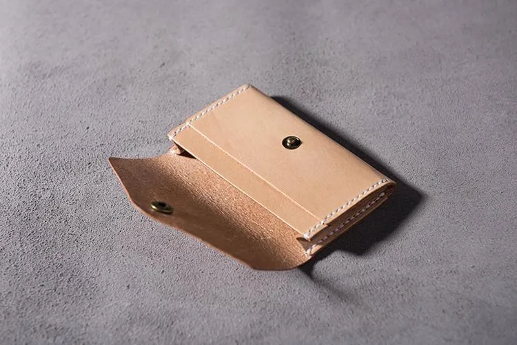 Cool Leather Mens billfold Wallet Card Holder Small Card Slim Wallet for Men