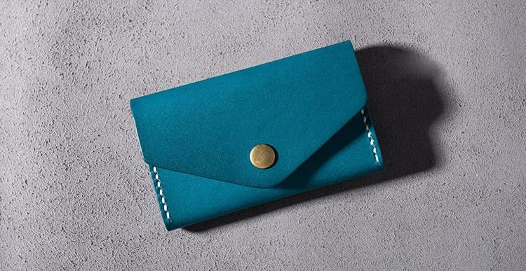 Cool Leather Mens billfold Wallet Card Holder Small Card Slim Wallet for Men