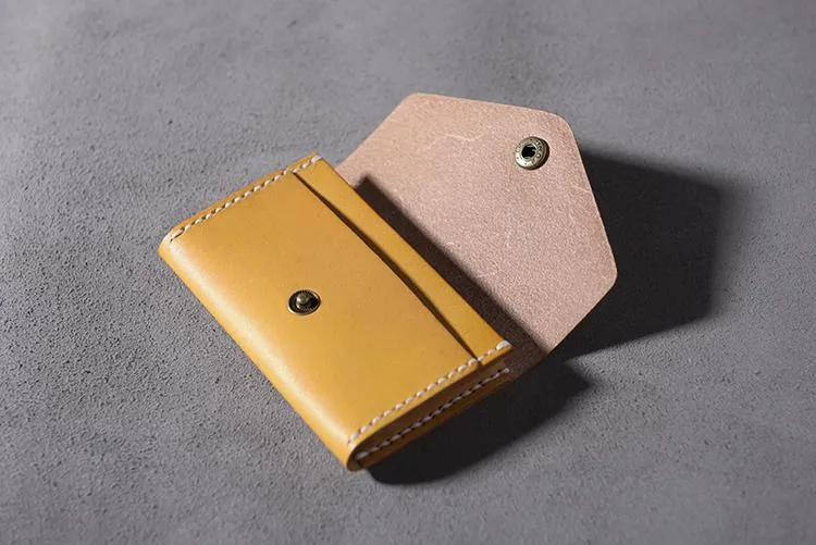 Cool Leather Mens billfold Wallet Card Holder Small Card Slim Wallet for Men