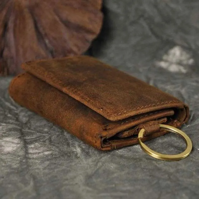 Cool Small Leather Mens Keys Wallet Car Keys Holder Car Key Case for Men