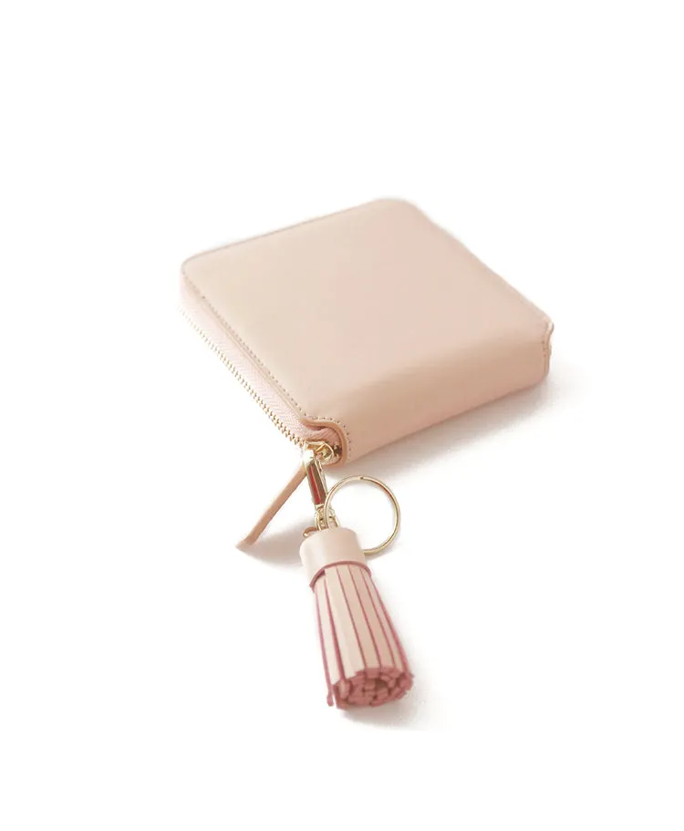 Cute Stylish Leather Womens Small Wallet for Women Zipper billfold Wallet