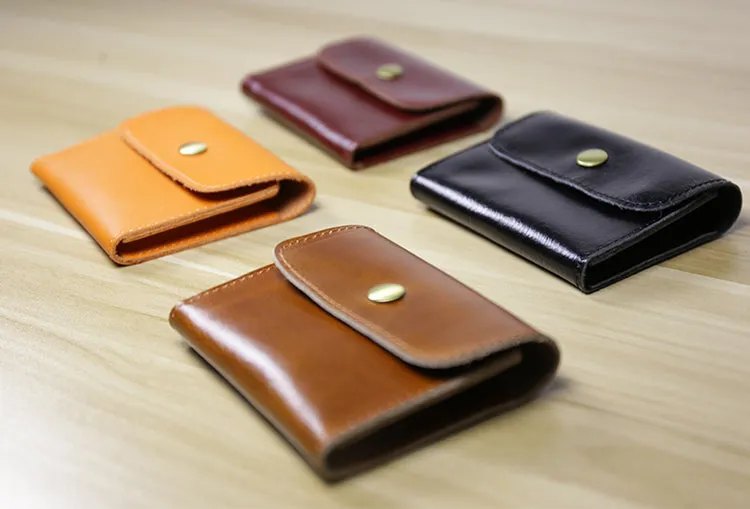 Cute Women Leather Mini Zip Coin Wallet Dark Coffee Change Wallets Slim Billfold Wallet For Women