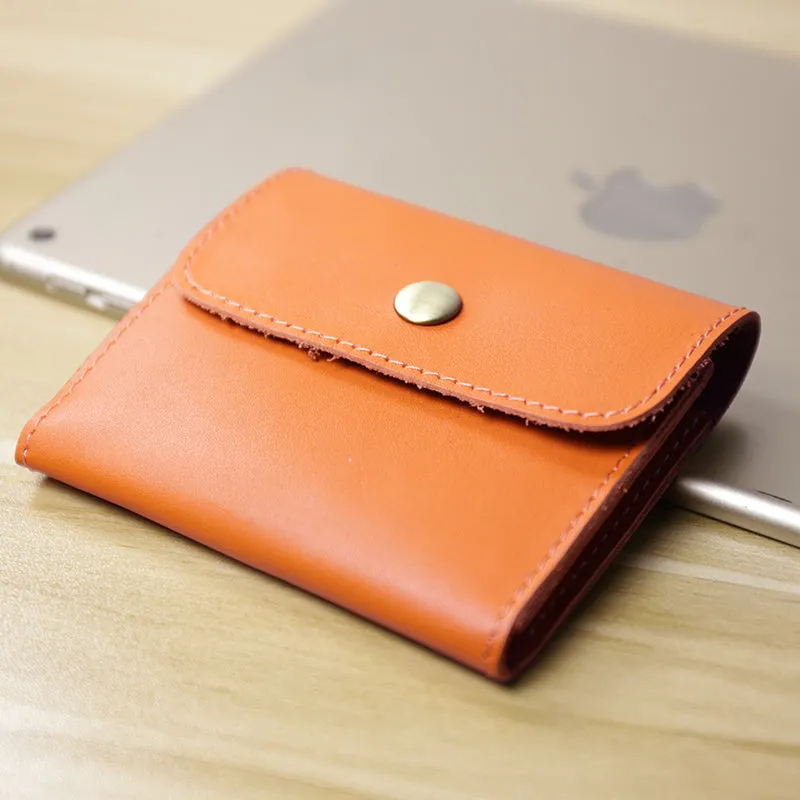 Cute Women Leather Mini Zip Coin Wallet Dark Coffee Change Wallets Slim Billfold Wallet For Women