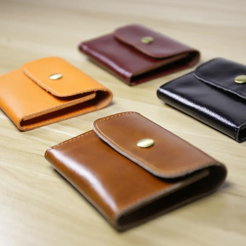 Cute Women Leather Mini Zip Coin Wallet Dark Coffee Change Wallets Slim Billfold Wallet For Women