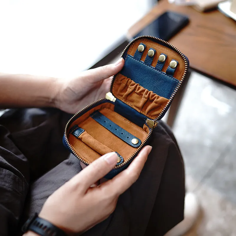 Cute Women Red Leather Small Jewelry Organizer Mini Jewelry Portable Jewelry Storage Box For Women