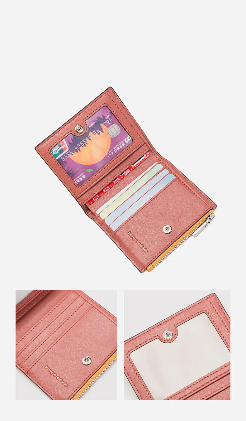 Cutest Women Black Leather Card Holder Shining Eye Card Wallet Billfold Card Holder Credit Card Holder For Women