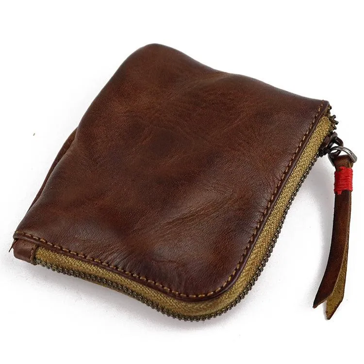 Dark Brown Leather Wallet Mens Zip Around Small Leather Zip Wallet Mens Wallets That Zip