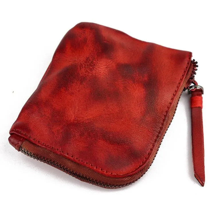 Dark Brown Leather Wallet Mens Zip Around Small Leather Zip Wallet Mens Wallets That Zip