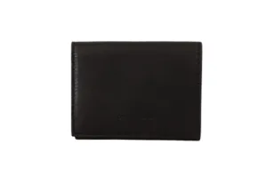 Dolce & Gabbana Elegant Black Leather Multi-Kit Trifold Wallet